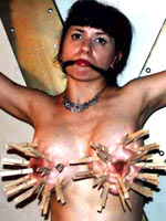 Amateur fan of breast torture